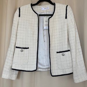 NWT Mango Pocket Tweed Jacket